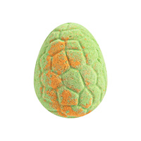 Bombe de bain effervescente en forme d'œuf de dinosaure pour enfants, avec huiles essentielles et sel de bain