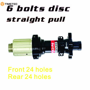 Moyeu de frein à disque pour vélo de route <span class=keywords><strong>Novatec</strong></span> D411/412SB 6 boulons Centerlock Straight Pull Sealed Bearing Super Light - Product Image 5