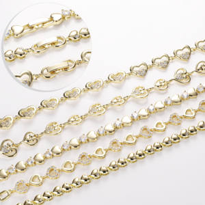 CM Mode Sieraden Groothandel 14K verguld koper Zirkonia Dames Fijne Hart Armband Eerste Keuze voor Feest Verjaardag Cadeaus - Product Image 5