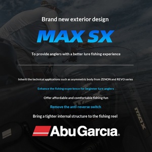 Carrete de Pesca <span class=keywords><strong>Abu</strong></span> Spinning Reel 24, Nuevo Modelo MAXSX de Segunda Generación, Ultraligero, Cuerpo Asimétrico, Copa Inclinada sin Espacios, Lanzamiento Largo, Mano Derecha - Product Image 2