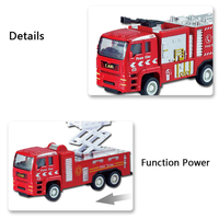 Modèle de camion de pompiers pour enfants Véhicules & Race 4 Pack & Race pull back car toy