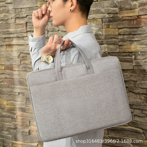 Sacoche pour ordinateur portable Oxford imperméable, mallette de bureau légère et portable, grise, 15 pouces, unisexe, pour le voyage et le bureau, pour diagnostic - Product Image 6