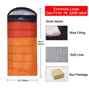 <span class=keywords><strong>Sac</strong></span> <span class=keywords><strong>de</strong></span> <span class=keywords><strong>couchage</strong></span> <span class=keywords><strong>extra</strong></span> <span class=keywords><strong>large</strong></span>, léger et chaud, pour hommes, <span class=keywords><strong>sac</strong></span> d'extérieur, - Product Image 2