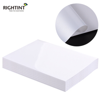 Autocollant acrylique brillant blanc 50 microns à pression sensible, film polyester imperméable simple face avec support PET – Meilleures ventes