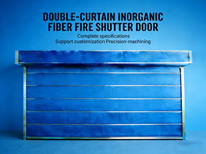 Rideaux résistants au feu, rideaux ignifuges, rideau coupe-feu actif, porte à enroulement automatique ignifuge - Product Image 1