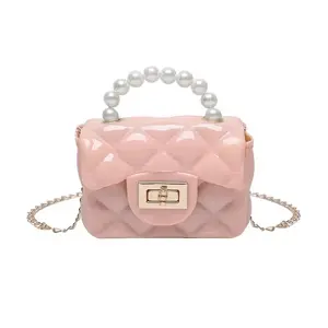 Lovely small cross body bags Girls Children jelly purse mini Kids Handbags