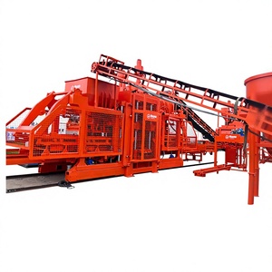 Ligne de production de blocs creux en béton à cendres volantes entièrement automatique QT15-15, machine à fabriquer des briques solides en ciment et des bordures - Product Image 1