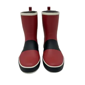 High Top rain not stuffy feet soft water fishing rubber rain boots comfortable non slip flat bottom waterproof