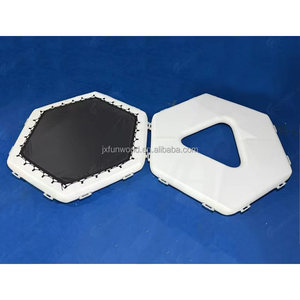 Isola Galleggiante Gonfiabile Tropicale Resistente per 8 Persone con Rete, Lettino Pieghevole da Spiaggia per <span class=keywords><strong>Mare</strong></span> - Product Image 2