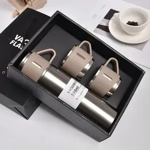 304 Stainless 500ml Steel Vacuum <b>Insulated</b> Water Bottle Portable Coffee Bottle Office Gift Set Business Style Travel Thermal <b>Mug</b> - Product Image 2