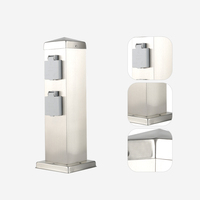 L'acier inoxydable IP44 imperméabilisent le jardin extérieur de colonne de prise avec la caractéristique imperméable
