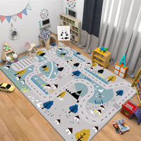 New Wholesale Living Room Carpet Non Slip Home Crystal Velvet Print Area Rugs Living Room Carpet