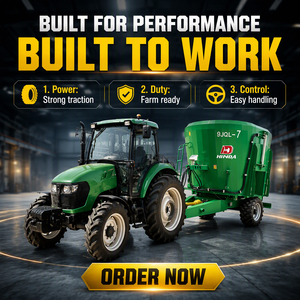 Mélangeur TMR vertical remorqué 5m³ pour aliments du bétail, wagon mélangeur d'ensilage monté sur tracteur pour élevages de moutons et de chèvres - Product Image 1