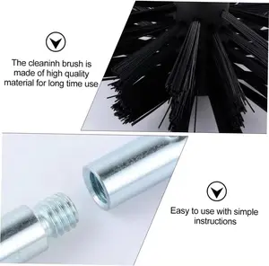 Kit de <span class=keywords><strong>limpiador</strong></span> de ventilación de secador Flexible duradero, cepillo de limpieza, cepillo de pelusa para <span class=keywords><strong>chimenea</strong></span> y tubería, cepillo de nailon para <span class=keywords><strong>chimenea</strong></span>, kit de varilla de barrido - Product Image 5