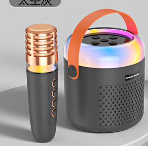 سماعة صغيرة محمولة مع ميكروفونات لاسلكية LED 5W إخراج حفلة منزلية ، - Product Image 5