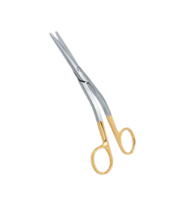 Fomon Dorsal Scissors 14cm Angled Shanks Straight Blades Stainless Steel Pentax Surgical Manual CE Certified By Surgiright - Product Image 1