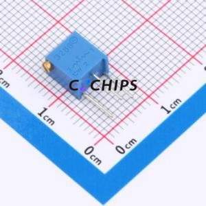 Resistencia Ajustable/Potenciómetro 3266X-104-LF, Componente de Orificio Pasante (THT)-3P, Resistencia de 6.8x4.7mm, 100kOhm, 10%, 500mW, 250ppm ℃ - Product Image 1