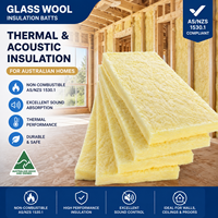 Matériaux de construction pour plafond, isolation en fibres de verre, non-combustibles, classe de résistance au feu AS/NZS 1530, R6, 250 mm, Australie