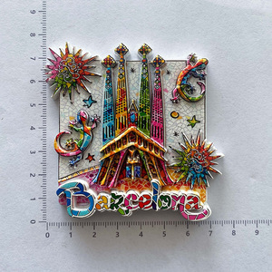 Imanes <span class=keywords><strong>de</strong></span> Resina 3D con Mosaico <span class=keywords><strong>de</strong></span> Gaudí <span class=keywords><strong>de</strong></span> <span class=keywords><strong>Barcelona</strong></span>, Recuerdos <span class=keywords><strong>de</strong></span> la Cultura Catalana Española para Regalos <span class=keywords><strong>de</strong></span> Viaje - Product Image 2