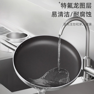 Aluminum Frying Pan With Steel Handle Nonstick Round Fry Pan For Induction Cooker - Product Image 2