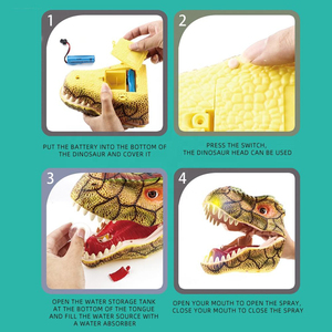 Gioco di Ruolo per Bambini 2025, Giocattolo Interattivo, Marionetta di Dinosauro Elettrica Realistica con Spray, Luci e Suoni - Product Image 4