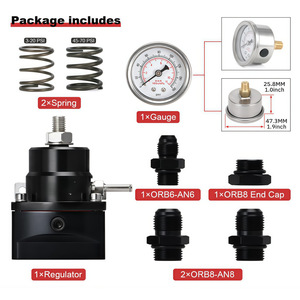 Régulateur de pression de carburant réglable avec jauge AN6 AN8 en alliage d'aluminium pour systèmes de réglage moteur de voiture - Product Image 3