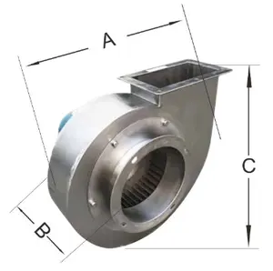Yuton 9-26 series Smelting,Glass,Electroplating,Ceramics,Batter Industry high temperature resistant Centrifugal Fan