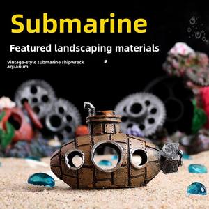 도매 어항 풍경 해하 장식 수족관 사육 동굴 물고기와 새우 탈출 하우스 대나무 초저소음 - Product Image 6