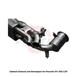 Vortex Performance Stainless Steel Catback <b>Exhaust</b> With Downpipes For Porsche 911 992 3.0T Racing Upgrade - Product Image 6