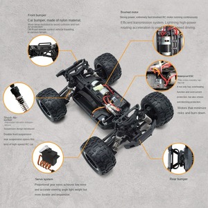 Voiture <span class=keywords><strong>RC</strong></span> de drift 1/16 haute vitesse, télécommandée, 45 km/h, tout-terrain, pour la montée et le drift - Product Image 3