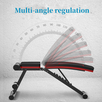 Chaise de banc réglable pliable multifonction domestique banc assis banc d'haltères