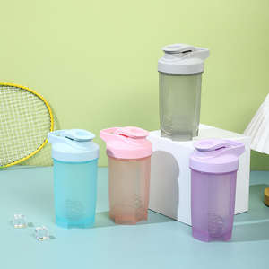 500 מ "ל חלבון שאקר bpa חינם פלסטיק דליפה הוכחה טיפת הוכחה עם הכדור מערבל לוגו מותאם אישית סיטוני חינם מדגם כושר - Product Image 5