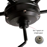 Moteur de moyeu à engrenages sans balais 16 pouces 36V 48V 250W pour vélo électrique, en alliage d'aluminium, avec roue avant