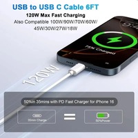 Cable de carga rápida de 30CM, 120W, 10A, cargador rápido, USB a tipo C, cables de transferencia de datos de alta velocidad para Samsung, Xiaomi, Huawei