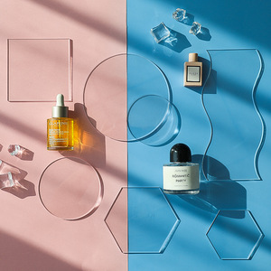 Tablero de acrílico <span class=keywords><strong>transparente</strong></span> Yiscaxia para fotografía cosmética Ins Wind Photo Props y <span class=keywords><strong>fondo</strong></span> decorativo de adornos rojos de red - Product Image 2