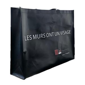 Bolsa de mano laminada ecológica de gran capacidad personalizable, bolsa de vino no tejida de PP con asa de cuerda, Exportación a <span class=keywords><strong>Suiza</strong></span> - Product Image 1