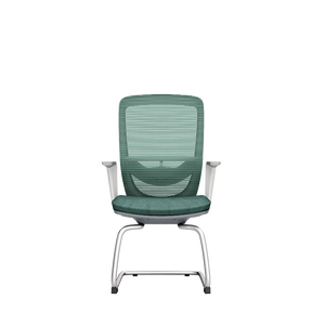 Chaise de bureau de réunion économique pour visiteurs, salle d'attente, réception, formation, personnel, avec dossier en maille, <span class=keywords><strong>sans</strong></span> roulettes - Product Image 3