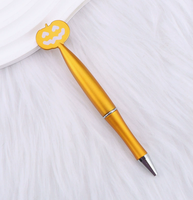 Stylo bille personnalisé en forme de citrouille, créatif, nouveauté Halloween, écriture fluide, cadeau promotionnel