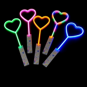 Party Supplies Custom Shaped Flashing Glow Stick Handle Neon LED <strong>Light</strong> <strong>up</strong> <strong>Star</strong> Wand Toy Rainbow Glow LED Sticks Big Size 45cm - Product Image 2