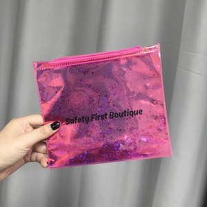 Изготовленный на заказ логотип виниловый Органайзер ПВХ сумка прозрачные ювелирные изделия рулонный Prink подарочные пакеты с Самоуплотняющимися молнией ПВХ сумка на молнии - Product Image 4