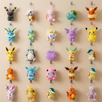 Gantungan Kunci Boneka Pokemon Anime Lucu 4 Inci, Boneka Hewan Imut Kawaii, Liontin Tas Sekolah