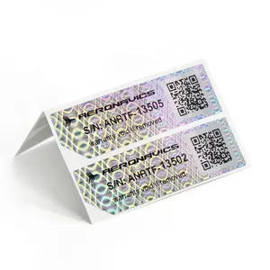 Laser kosong keamanan kustom Label holografik 3d perusahaan Hologram kemasan segel Tamper aman jelas Label Hologram stiker