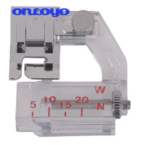Pied presseur ajustable pour la pose de ruban biais, compatible avec Singer, Brother et la plupart des machines à coudre à tige basse, accessoires pour machines à coudre. - Product Image 4