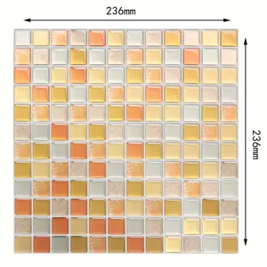 factory supply 3d peel and stick tiles home decoration waterproof kitchen wall sticker