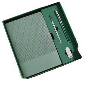 Juegos de Regalo Personalizados de Lujo, Agenda A5, Juego de Cuadernos de Cuero, Regalos Promocionales, Cuaderno de Regalo Empresarial con Bolígrafo - Product Image 2