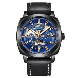Montre BENYAR 5121 pour homme, cadran de 45 mm, étanche, nouvelle arrivée, tendance, multifonctionnelle, bracelet en cuir, cadran en verre, vente en gros - Product Image 4
