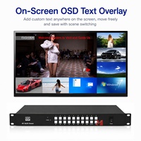 Multiviewer KVM HDMI 9x1 4K60Hz à 9 ports avec commutation transparente pour le contrôle de 9 PC