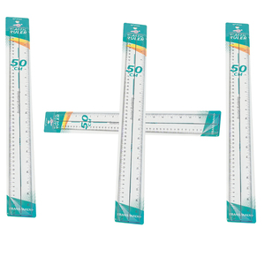 Tùy chỉnh rõ ràng nhựa thẳng Cai Trị với logo 40cm 50cm 60cm cho các trường học và văn phòng sử dụng - Product Image 2