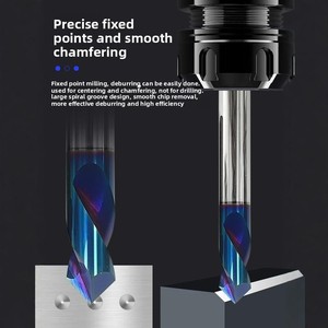 Hrc65 tungsten carbide điểm cố định khoan chamfering dao trung tâm khoan bit thép nhôm định vị trung tâm khoan - Product Image 6