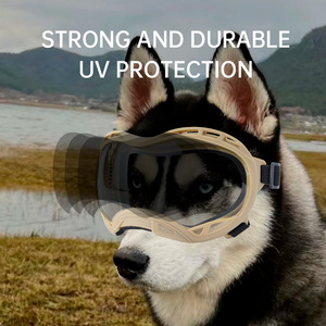 Gafas para Mascotas que Cambian de Color para Todo Clima, Protección UV, Estilo Deportivo, Marco Naranja, Diseño Sólido, Venta al Por Mayor - Product Image 4